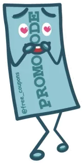 😍 PROMOCODE coupon, réduction, promo, marketing, soldes, bons plans telegram sticker