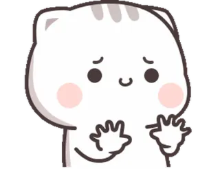 🎭 кот, милый, каваий, стикер, мультфильм, животное telegram sticker