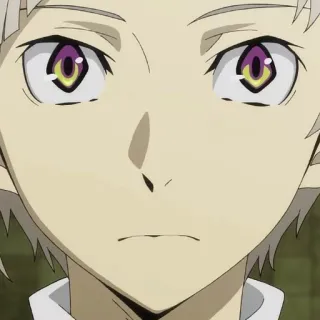 🐾 Atsushi Nakajima Bungou Stray Dogs Anime, Manga, Bungou Stray Dogs, Atsushi Nakajima, Personnage, Portrait whatsapp sticker