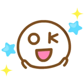 👌 OK ok, emoji, fofo, kawaii, aprovação, concordo whatsapp sticker