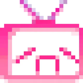 🙄 television, pixel art, pink, tv, retro, electronic telegram sticker