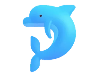 🐬 delfino, animale, creatura marina, oceano, mammifero telegram sticker