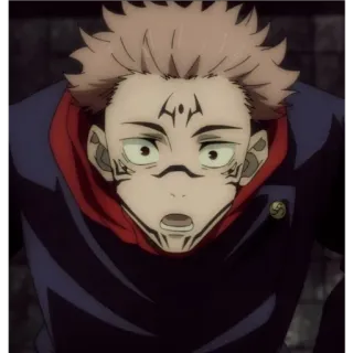 🙂 Yuji Itadori Jujutsu Kaisen anime, character, sorcerer, jujutsu kaisen, manga, itadori telegram sticker