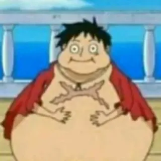 😳 Luffy One Piece Anime, One Piece, Ruffy, Lustig, Meme, Cartoon whatsapp sticker