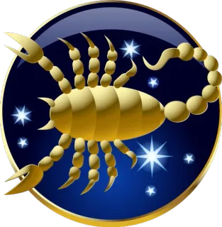 ♏ schorpioen, astrologie, sterrenbeeld, teken telegram sticker