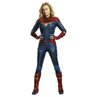 😍 Captain Marvel super-héros, Marvel, Captain Marvel, Brie Larson, super-héroïne, Avengers telegram sticker