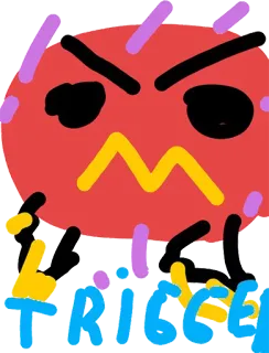 😡 TRIGGERED énervé, rouge, trigger, drôle whatsapp sticker