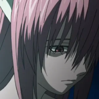 🩺 anime, ragazza, triste, capelli rosa, femmina telegram sticker