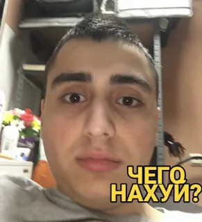 😳 ЧЕГО НАХУЙ? enfadado, ruso, insulto, insulto, expresión telegram sticker