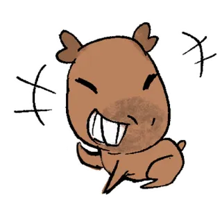 😁 Capybara, Động vật, Dễ thương, Hoạt hình, Gặm nhấm, Hài hước telegram sticker