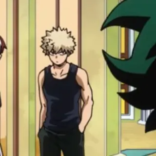🍺 Katsuki Bakugo My Hero Academia Anime, My Hero Academia, Bakugo, Katsuki Bakugo, Kartun, Karakter telegram sticker