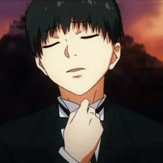 💉 Ken Kaneki Tokyo Ghoul 애니메이션, 만화, 도쿄 구울, 카네키 켄, 캐릭터, 정장 telegram sticker