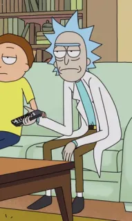 😑 Rick Sanchez Rick and Morty rick and morty, cartoon, volwassen animatie telegram sticker