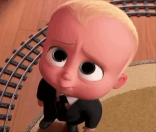 😔 Boss Baby The Boss Baby Hoạt hình, Em bé, Áo vest, Sếp, Cà vạt whatsapp sticker