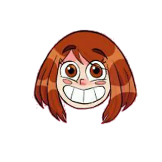 😄 Ochaco Uraraka My Hero Academia Anime, Manga, My Hero Academia, Ochaco Uraraka, Uraraka, Cartone animato, Eroe whatsapp sticker
