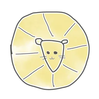 🦁 león, animal, lindo, dibujos animados, amarillo telegram sticker