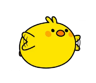🐥 oiseau, jaune, mignon, animal, poussin whatsapp sticker