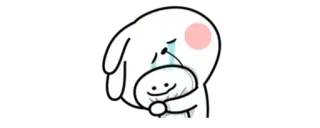 ✨ personaggio, carino, piangendo, triste telegram sticker