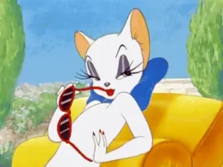 😏 cat, cartoon, sunglasses, glamour telegram sticker