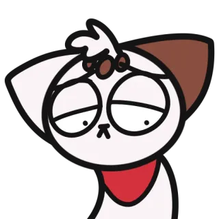 😥 猫, 悲しい, 漫画, かわいい, 動物 telegram sticker