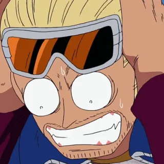 🤯 Anime, Pânico, Chocado, Expressão facial, Desenho animado, One Piece telegram sticker