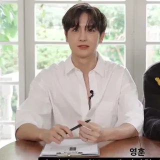 ☁️ 영훈 человек, мужчина, портрет, мужчина telegram sticker