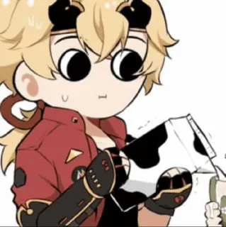 🍡 Thoma Genshin Impact Anime, Manga, Postać, Genshin Impact, Thoma telegram sticker