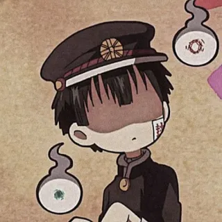 🏮 Hanako-kun Toilet-bound Hanako-kun Anime, Manga, Personaje, Sobrenatural, Fantasma, Uniforme escolar telegram sticker