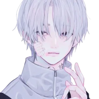 ☺️ anime, sticker, male, portrait, cute telegram sticker