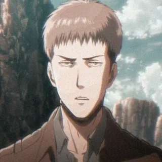 🥺 Jean Kirstein Attack on Titan Jean, Jean Kirstein, Ataque a los Titanes, Anime, Personaje, Serio telegram sticker
