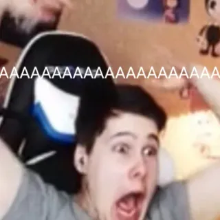 😱 AAAAAAAAAAAAAAAAAAAAAAAAAAAA 비명, 충격, 놀람, 밈, 웃긴, 반응 telegram sticker