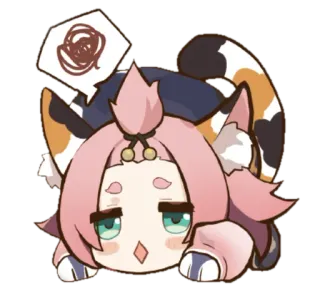 ⭐️ anime, cute, cat, character, kawaii telegram sticker