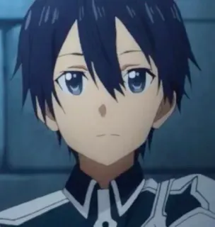 😧 Kirito Sword Art Online Anime, Manga, Personaggio, Spada, Arte, Online telegram sticker