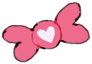🎀 キャンディ, ハート, ピンク, 甘い, 愛 whatsapp sticker