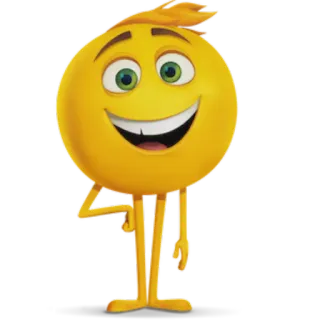 😁 Эмодзи, Персонаж, Анимированный, Желтый, Улыбающийся telegram sticker