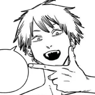 ⛓ Denji Chainsaw Man Anime, Manga, Chainsaw Man, Denji whatsapp sticker