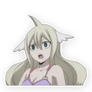 😲 Mavis Vermillion Fairy Tail Anime, Fairy Tail, Mavis Vermillion, Adesivo, Personaggio telegram sticker