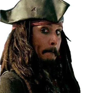 😶 Captain Jack Sparrow Pirates of the Caribbean Pirata, Capitán, Jack Sparrow, Johnny Depp, Piratas del Caribe telegram sticker