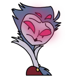 🫤 Stolas Helluva Boss Stolas, Helluva Boss, Cartoon, Charakter, Dämon, Eule telegram sticker