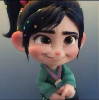 🍓 Vanellope von Schweetz Wreck-It Ralph Dibujos animados, Película, Personaje, Vanellope, ¡Rompe Ralph!, Disney telegram sticker