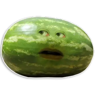 😹 anguria, frutta, fastidioso, occhi, bocca, verdura telegram sticker