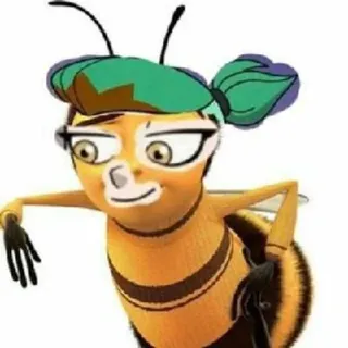 🌟 пчела, мультфильм, персонаж, мем, юмор, смешной telegram sticker