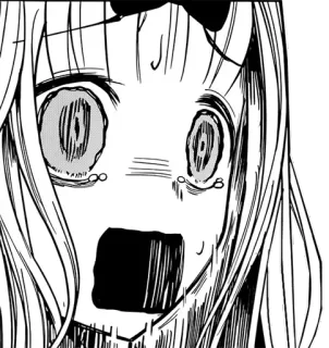 😱 Chika Fujiwara Kaguya-sama: Love Is War Anime, Mangá, Chika, Fujiwara, Kaguya-sama, Love is War, chocado, surpresa whatsapp sticker