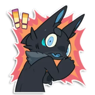 😱 anime, kartun, kucing, terkejut, kaget, imut whatsapp sticker