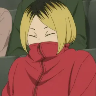 🏳 Kozume Kenma Haikyuu!! 애니, 만화, 하이큐, 코즈메 켄마, 배구, 네코마 telegram sticker