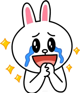 😍 Brown menangis, air mata, kelinci, kartun, lucu, emosional telegram sticker