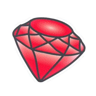 💎 рубин, драгоценный камень, ювелирные изделия, красный, самоцвет telegram sticker