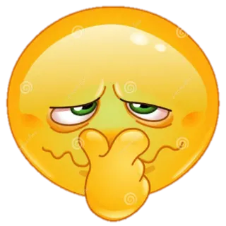 😷 Emoji, Enfermo, Cara, Molesto, Asco telegram sticker
