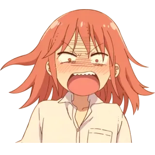 😡 anime, arrabbiato, esasperato, urlante telegram sticker