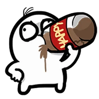 🥤 HAPPY Cartoon, Trinken, Getränk, Albern, Lustig whatsapp sticker